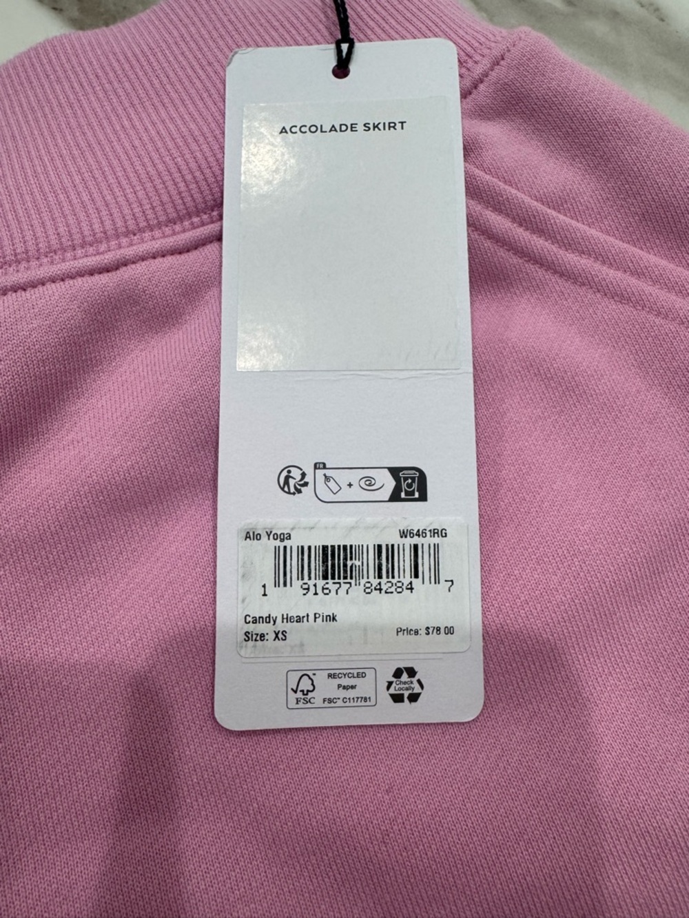 Alo Accolade Skirt Candy Heart Pink XS NWT - Picture 2 of 12